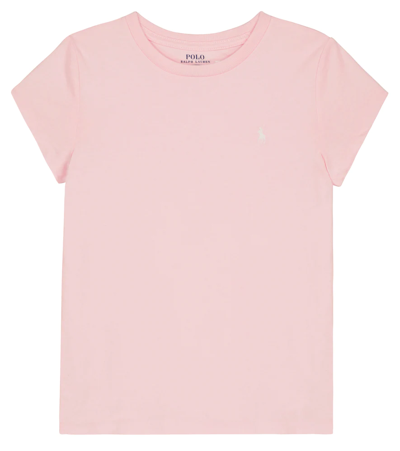 Polo Ralph Lauren Kids' Cotton T-shirt In Hint Of Pink