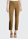 Lafayette 148 Gramercy Acclaimed-stretch Pants In Cammello