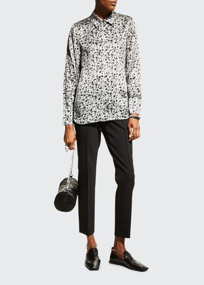 Lafayette 148 Gramercy Acclaimed-stretch Pants In Ink