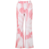 Red Valentino Tie-dye Drawstring Waist Track Pants In Pink And White