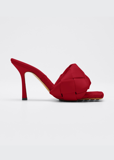 Bottega Veneta The Lido Sandals In Red