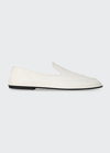 THE ROW CANAL LEATHER SLIP-ON LOAFERS