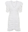 Isabel Marant Étoile Sireny Ruched Cotton-voile Dress In White