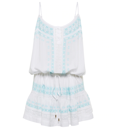 Melissa Odabash Karen Embroidered Minidress In White Sky