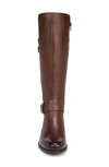 Naturalizer Jessie Knee High Riding Boot In Chocolate Leather