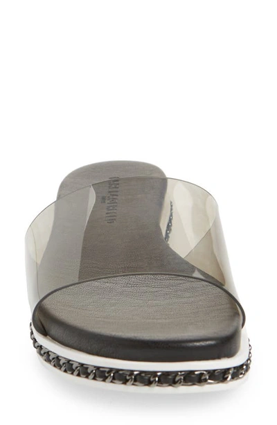 Karl Lagerfeld Billi Slide Sandal In Smoke Lucite