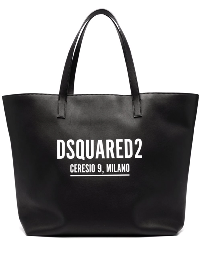 Dsquared2 Logo-print Tote Bag In Black