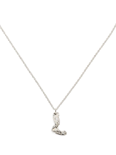 Loveness Lee L Alphabet Necklace In Silber