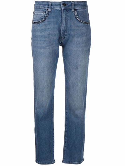 Love Moschino Regular-cut Jeans In Blau