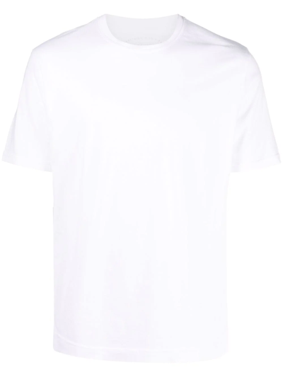 Fedeli Basic Round Neck T-shirt In White