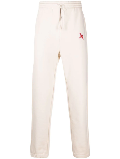 Axel Arigato Embroidered-logo Track Pants In Neutrals