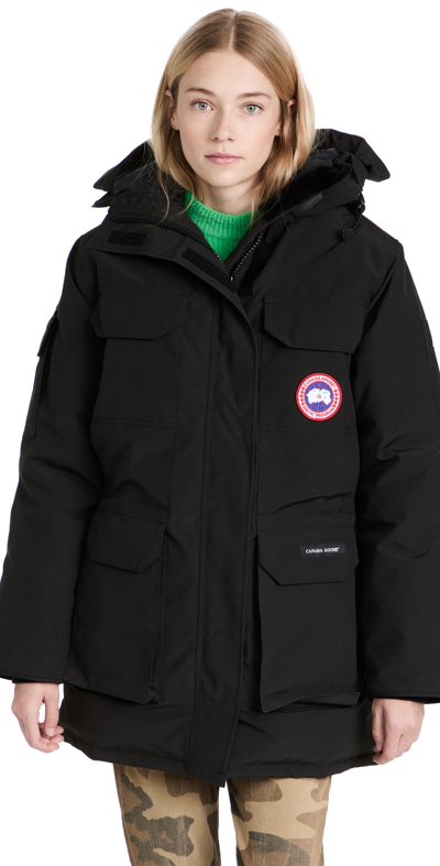 Canada Goose Expedition羽绒派克大衣 In Black