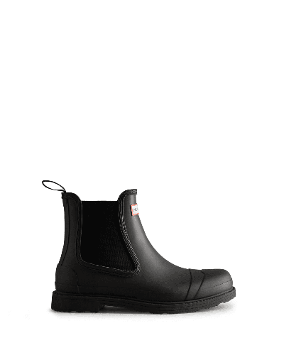 Hunter Commando Waterproof Chelsea Boot In Black