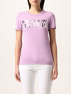 VERSACE JEANS COUTURE COTTON T-SHIRT WITH LOGO,C78599505