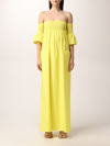 SEMICOUTURE LONG DRESS IN COTTON,C81368003