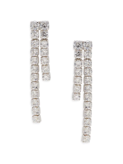 Lafonn Women's Platinum-plated Sterling Silver & Simulated Diamond Drop Earrings