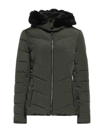 Adhoc Down Jackets In Military Green