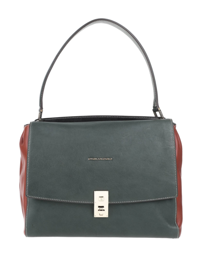 Piquadro Handbags In Dark Green
