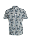 SAKS FIFTH AVENUE MEN'S SLIM-FIT TROPICAL PRINT SHORT-SLEEVE SHIRT