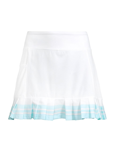 Addison Bay Birdie Pleated Golf Skirt In White