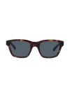 Celine 53mm Rectangular Sunglasses In Dark Havana