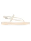 Stuart Weitzman 10mm Summer Jelly Rubber Thong Sandals In Poudre