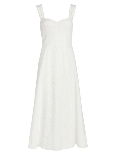 Amur Orla Midi Dress In White | ModeSens