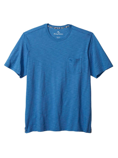 Tommy Bahama Bali Beach Slub Cotton Tee In Bengal Blue