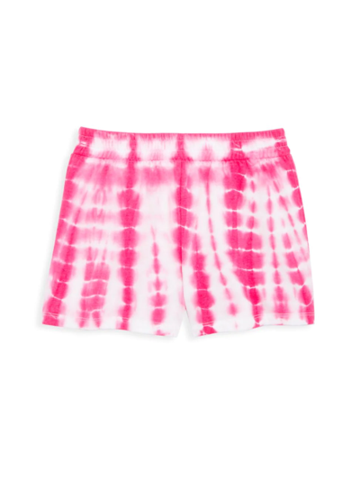 Mia Kids' Girl's Tiger Shorts In Bright Pink