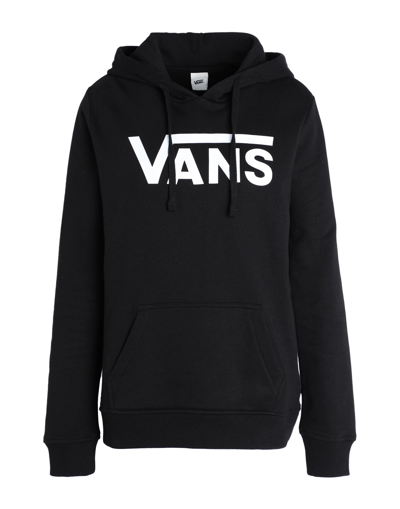 VANS VANS WM CLASSIC V II HOODIE WOMAN SWEATSHIRT BLACK SIZE S COTTON