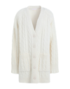 SEE BY CHLOÉ SEE BY CHLOÉ WOMAN CARDIGAN IVORY SIZE M WOOL, POLYAMIDE