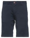 Squad² Man Shorts & Bermuda Shorts Midnight Blue Size 28 Cotton, Elastane