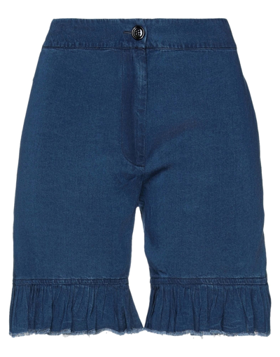 Avn Woman Shorts & Bermuda Shorts Blue Size 8 Lyocell