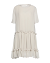 Nineminutes Short Dresses In Sage Green