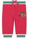 DOLCE & GABBANA LOGO-PATCH TRACK TROUSERS