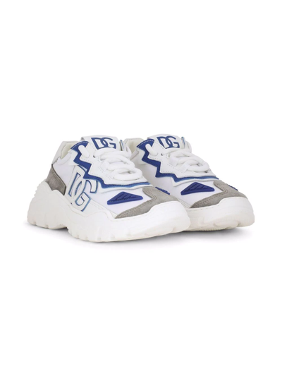 Dolce & Gabbana Kids' Daymaster Dg Low-top Trainers In White
