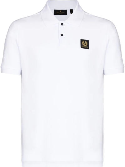Belstaff White Phoenix Patch Polo