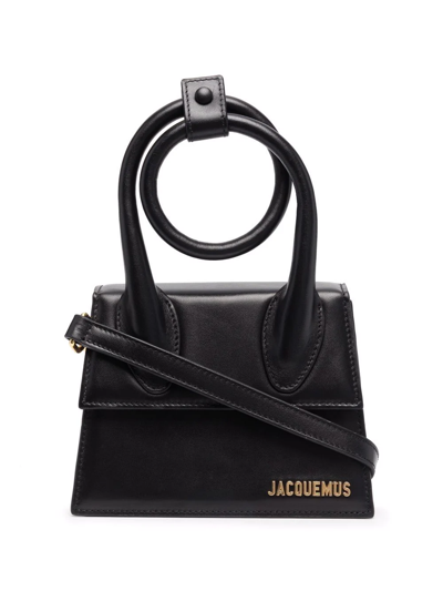 Jacquemus Le Chiquito Noeud Bag In Black  