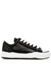 Miharayasuhiro Peterson Low Distressed Canvas Sneakers In Black