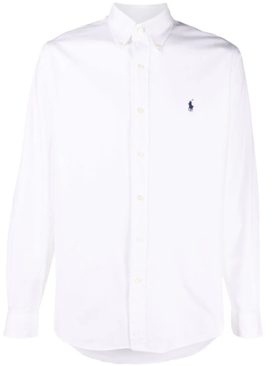Polo Ralph Lauren Polo Pony Button-down Oxford Shirt In White