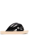 PROENZA SCHOULER CROSSOVER SLIDE SANDALS