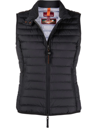 Parajumpers Dodie Padded Zip-up Gilet In Black