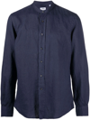 Aspesi Bruce Linen Shirt In Blue