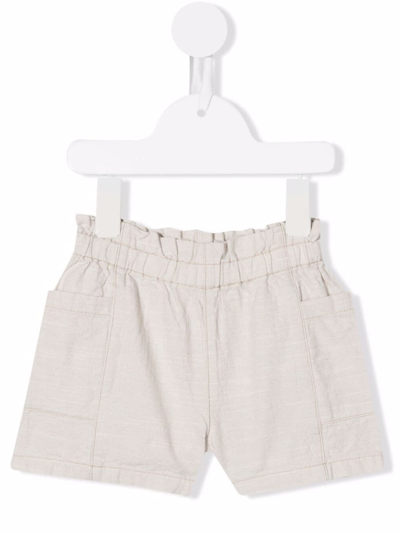Bonpoint Babies' Slim-fit Chino Shorts In Neutrals