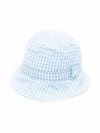 TARTINE ET CHOCOLAT CHECK-PRINT SUN HAT