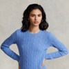 Polo Ralph Lauren Cable-knit Cashmere Sweater In Harbor Island Blue
