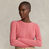 Polo Ralph Lauren Cable-knit Cashmere Sweater In Maui Pink