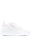 Giuseppe Zanotti Talon Smooth Leather Trainers In Weiss