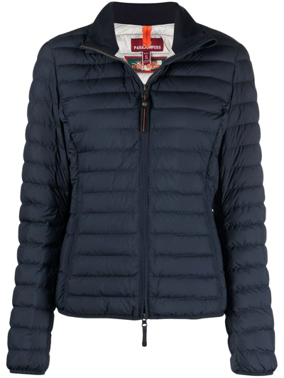 Parajumpers Geena Logo-patch Puffer Jacket In Blue
