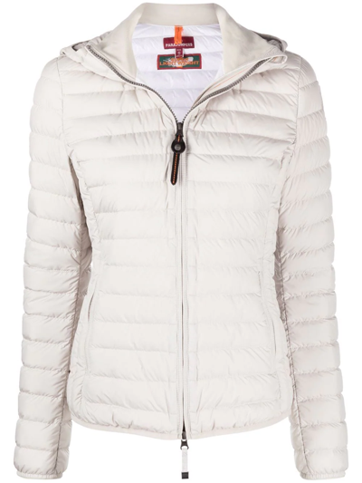 Parajumpers Geena Funnel-neck Puffer Jacket In Weiss
